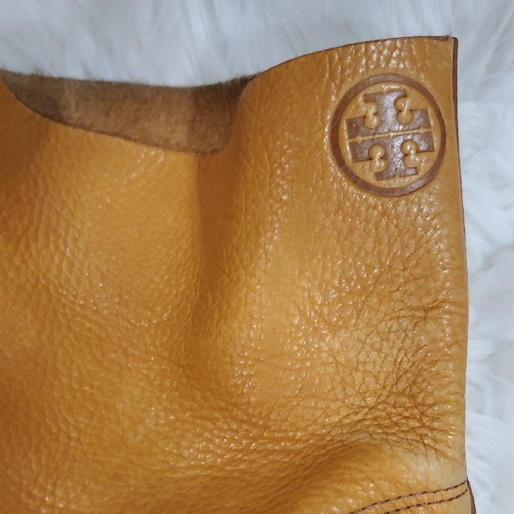 Tory Burch Seina  Tan Leather  Boots - Picture 11 of 16